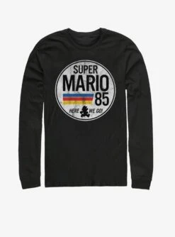 Super Mario Mario Is Go Long-Sleeve T-Shirt