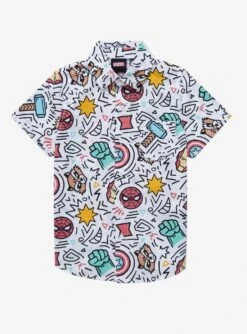 Marvel Icons Toddler Woven Button-Up - BoxLunch Exclusive