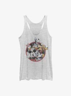 Disney Mickey Mouse Retro Groupie Womens Tank Top
