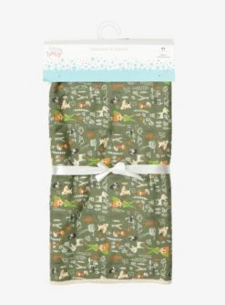 Disney Peter Pan Chibi Characters Allover Print Swaddle Blanket - BoxLunch Exclusive -Clothing Store 15894429 av3