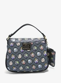 Loungefly Disney Villains Chibi Portraits Crossbody Bag & Coin Purse Set - BoxLunch Exclusive -Clothing Store 16051783 av3
