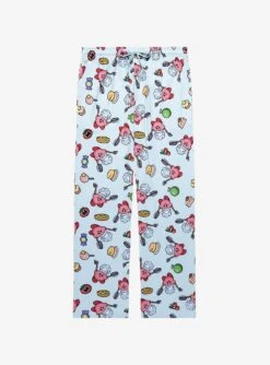 Nintendo Kirby Chef Kirby With Food Allover Print Sleep Pants - BoxLunch Exclusive