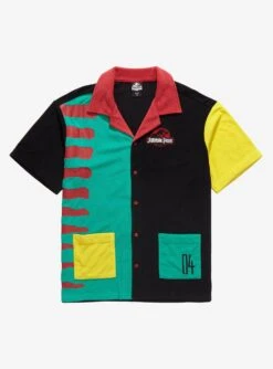 Jurassic Park Color Block Terry Cloth Button-Up - BoxLunch Exclusive