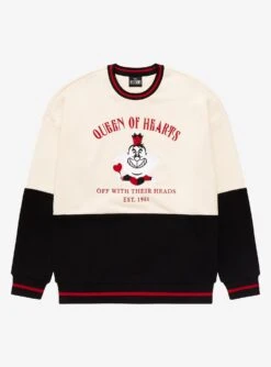 Disney Villains Alice In Wonderland Queen Of Hearts Panel Crewneck - BoxLunch Exclusive