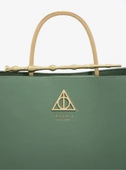 Loungefly Harry Potter Deathly Hallows Elder Wand Sage Handbag - BoxLunch Exclusive -Clothing Store 18811384 av3