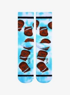 Star Wars Chibi Chewbacca Tie-Dye Crew Socks - BoxLunch Exclusive -Clothing Store 18859122 av2