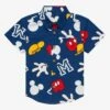 Disney Mickey Mouse Icons Allover Print Toddler Woven Button-Up - BoxLunch Exclusive