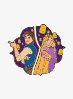 Disney Tangled Rapunzel & Flynn Lanterns Enamel Pin Set - BoxLunch Exclusive