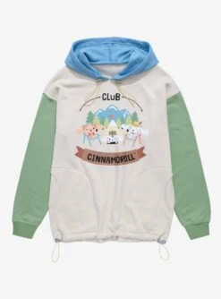 Sanrio Cinnamoroll Camping Club Cinnamoroll Color Block Hoodie - BoxLunch Exclusive
